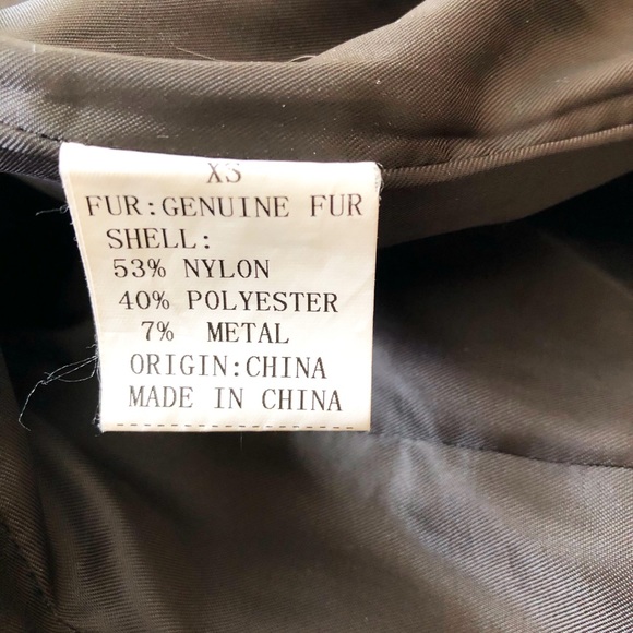 Short jacket real fur lining. - Picture 6 of 6